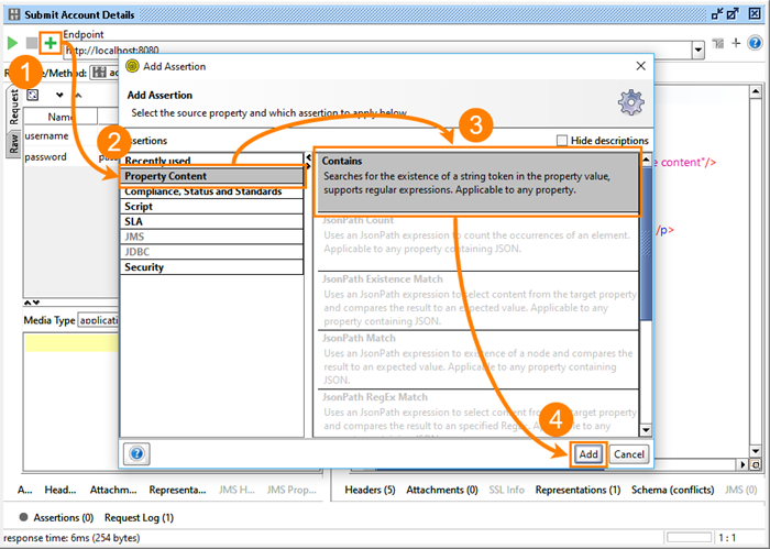 Adding an assertion to a REST request Adding an assetion to a REST request