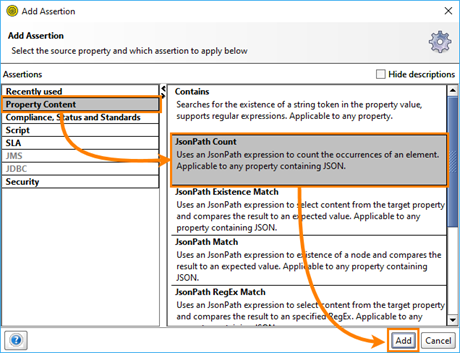 Add assertion dialog